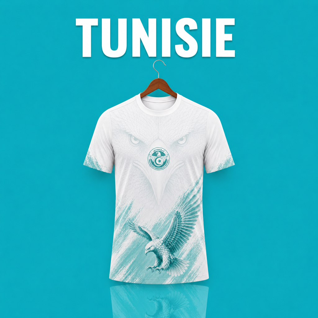 Maillot Tunisie- AIGLE DE CARTHAGE